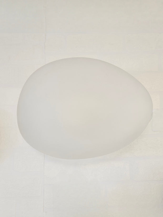 Avalon 5w LED Large Oval Glass Wall Light White