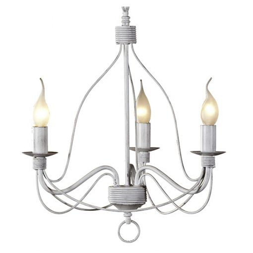Candice 3lt Traditional French Candelabra White
