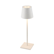 Clio 3w 3000K LED Rechargeable White Sand Table Lamp
