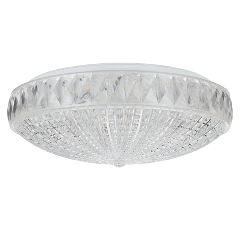Elsee 32w 3CCT Dimmable LED Clear Acrylic Oyster