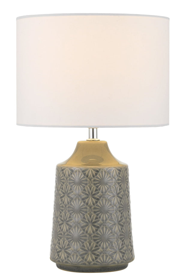 Fedon E27 Table Lamp Grey and White