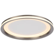 Fulcrum 40w LED 3000K Dimmable 40cm Oyster Light Pearl Grey/Frost