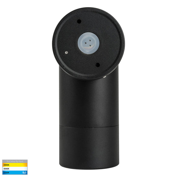 Maxi Tivah Single Adjustable Wall Pillar Light Black with 12w Built-In CCT LED