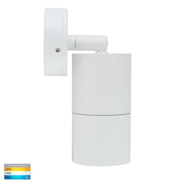 HV1237GU10T Tivah Single Adjustable Wall Pillar Light White