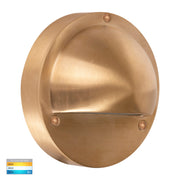 Pinta Surface Mounted 2.3w CCT Step Light with Eyelid Brass