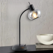 Marbell Table Lamp Black and Smoke