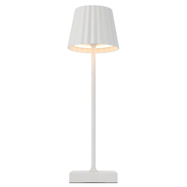 Mindy 3w CCT LED Rechargeable White Sand Table Lamp