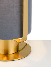 Orwel 1 Light Table Lamp Blue/Antique Gold
