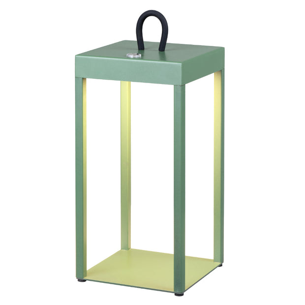 Sotra 3W Warm White LED IP54 Rechargeable Table Lamp Green