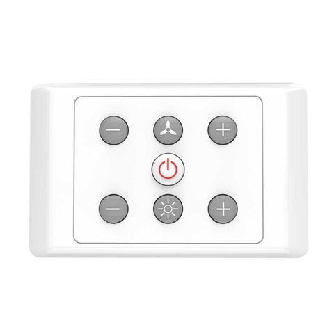 Push-button Wall Control to Suit DC3 and Glacier Ceiling Fans with Light