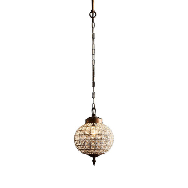 Palermo Extra Small Pendant Crystal and Brass