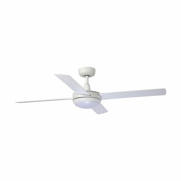 Eco Silent 52 DC Ceiling Fan White with Remote and LED Light