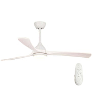 Sanctuary 52 DC Ceiling Fan White with Whitewash and LED Light