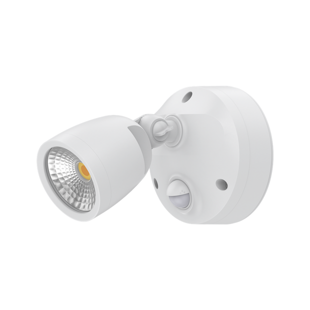 Muro Eco Single White 10w Spotlight with Sensor