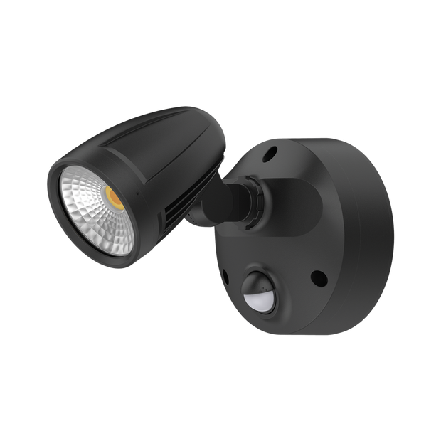 Muro Max 16w CCT LED Spotlight with Sensor Black