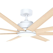 Titanic 60 DC Ceiling Fan with LED Light White Natural