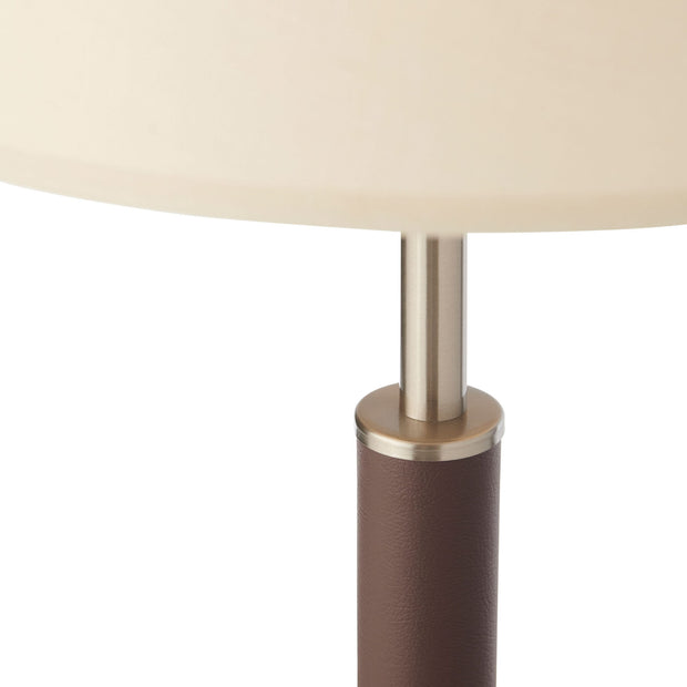 Hamilton Chocolate Leather Table Lamp