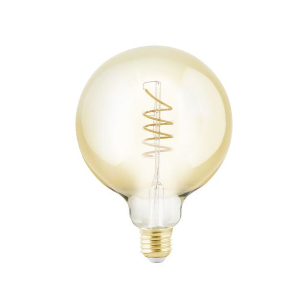 4w E27 G125 2200k- Warm White Dimmable Amber Glass