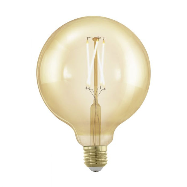 4.5w E27 G125 2200k-Warm White Step Dimmable Amber Glass