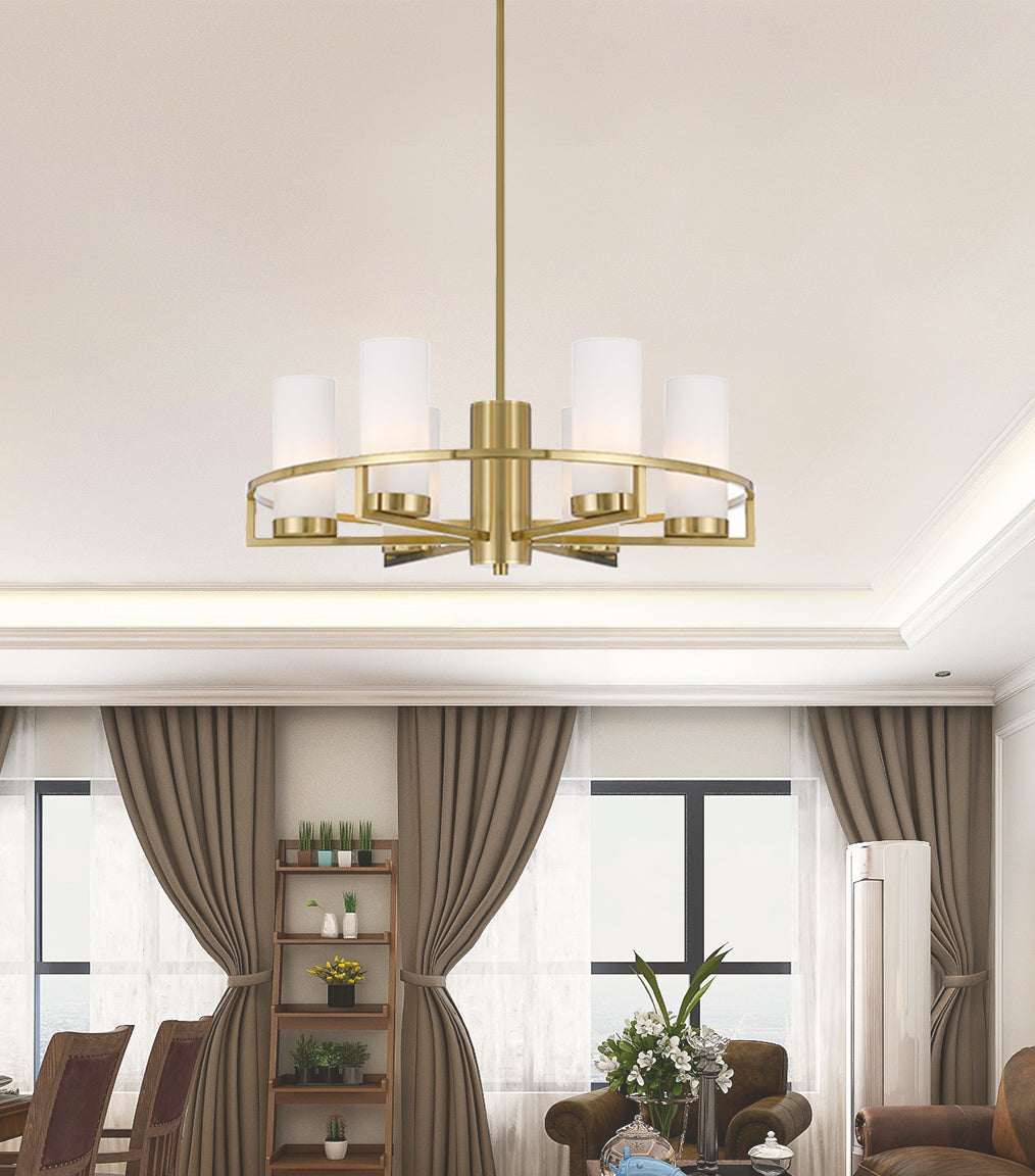 Brass opal ceiling deals light