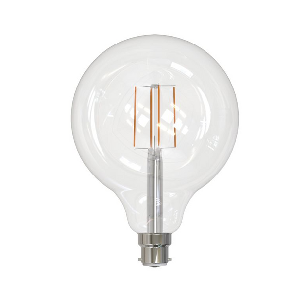 5w B22 G125 Warm White Clear Dimmable LED