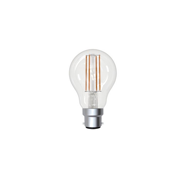 7W B22 A60 Daylight Clear Dimmable LED