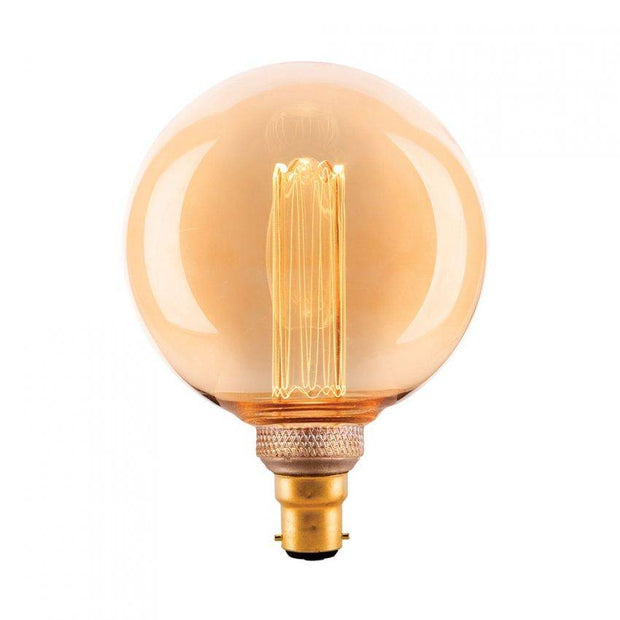 3.5w Bayonet (BC) G125 Laser Cut Vintage Dimmable LED Globe - Lighting Superstore