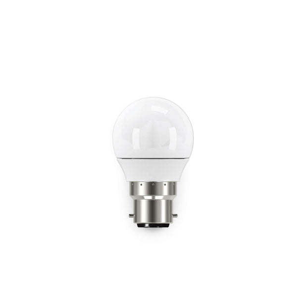 6w Bayonet (BC/B22) LED Cool White Fancy Round Dimmable - Lighting Superstore