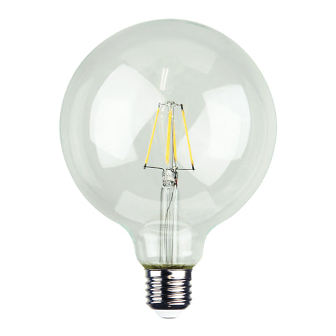 4w E27 (ES) Warm White LED Dimmable G125 Filament Globe
