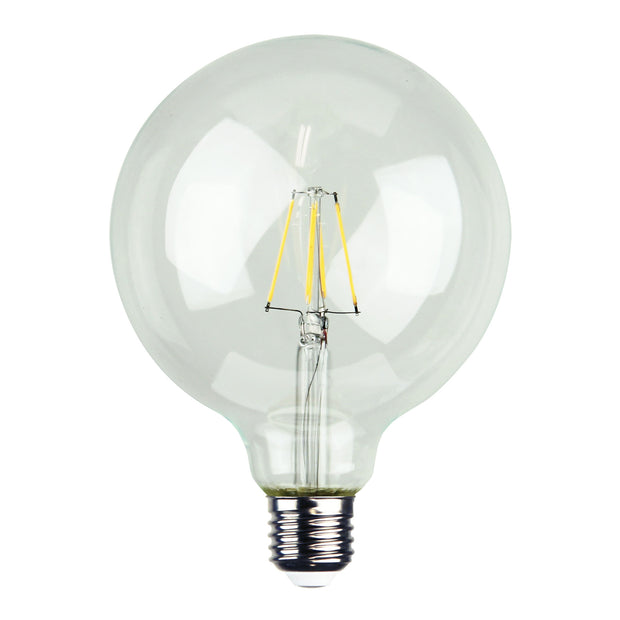 4w E27 (ES) Warm White LED Dimmable G125 Filament Globe