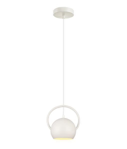 Bella Pendant Light White with Gold Inside - Lighting Superstore