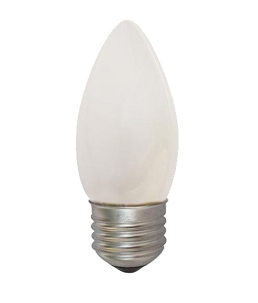28w = 40w Edision Screw (ES) Frosted Candle Energy Saving Halogen