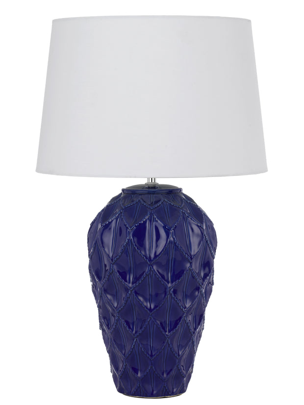 Madrid Ceramic Table Lamp Blue/White