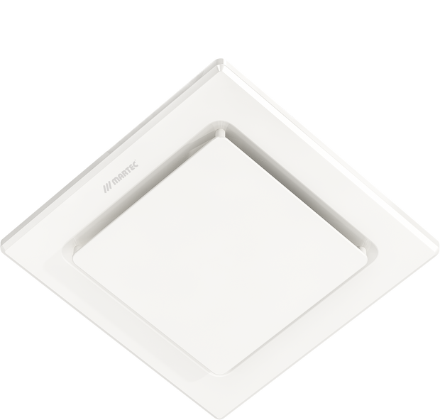 Saturn Square Exhaust Fan White - Small - Lighting Superstore