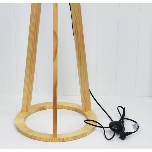 Stabb Floor Timber Tripod Lamp Base Only Timber