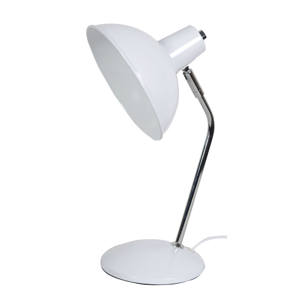 Thea Desk Lamp White and Chrome White