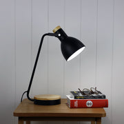 Benny Desk Lamp Black and Blonde Black