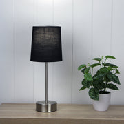 Lancet Touch Lamp With Black Shade Black