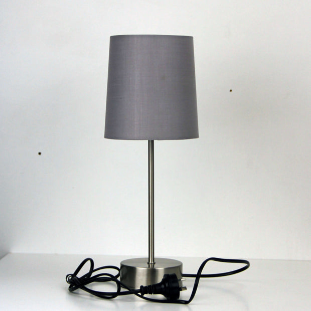 Lancet Touch Lamp With Grey Shade Grey