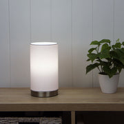 Mantel Touch Lamp With White Shade White