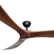 Timbr 72 DC Ceiling Fan Black and Walnut
