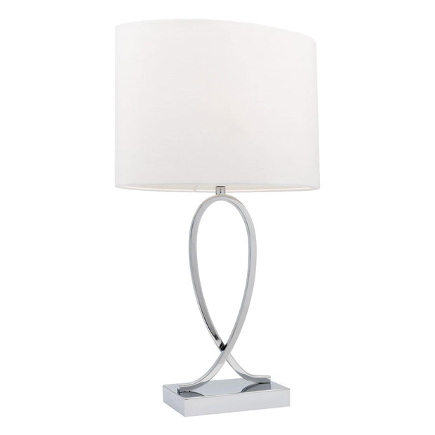 Campbell Touch Lamp Large White - Lighting Superstore