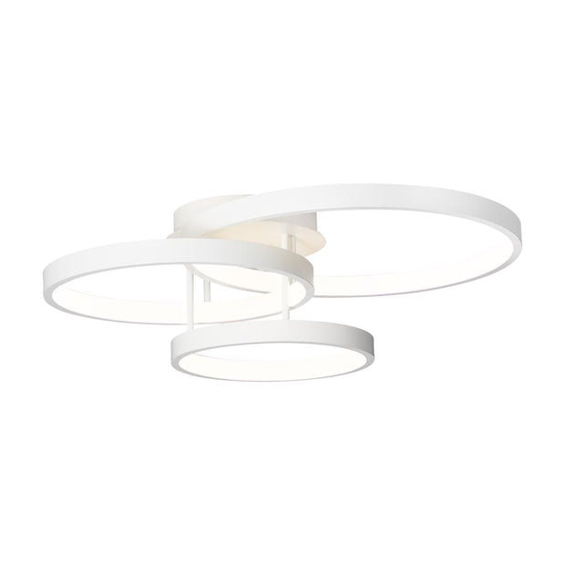Zola 84w LED 3 Ring Close to Ceiling Light White