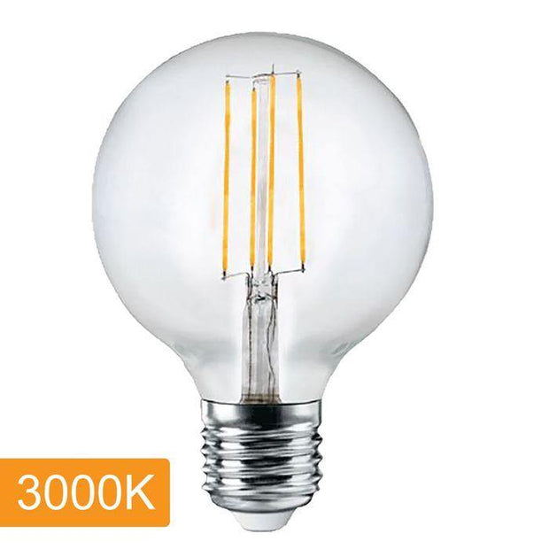6w E27 G125 LED Carbon Filament 3000k 700lms - Lighting Superstore