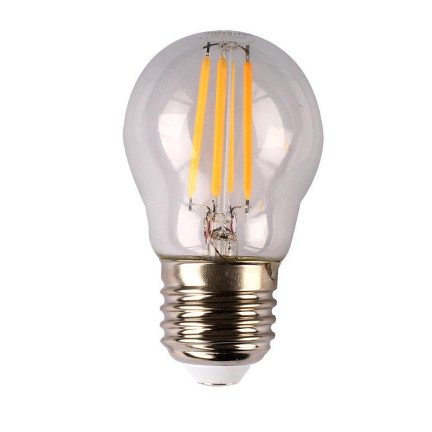 4w Dimmable Edison Screw (ES) LED Warm White Filament Fancy Round - Lighting Superstore