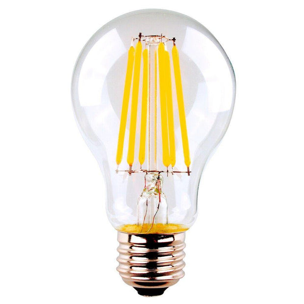 8w Edison Screw (ES) LED Warm White 950lms A60 Classic Dimmable Clear Filament - Lighting Superstore