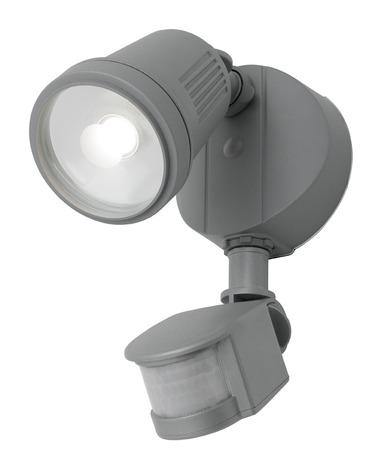 Otto 12w LED Single Exterior Floodlight Silver with Sensor - Lighting Superstore