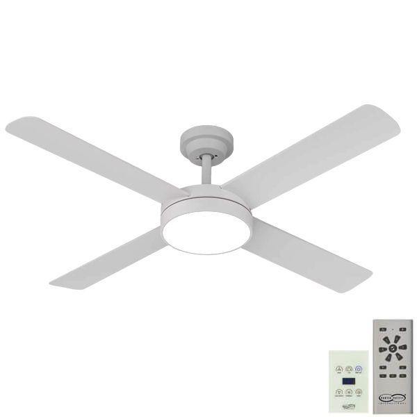 Pinnacle 52 DC Ceiling Fan White with LED Light - Lighting Superstore