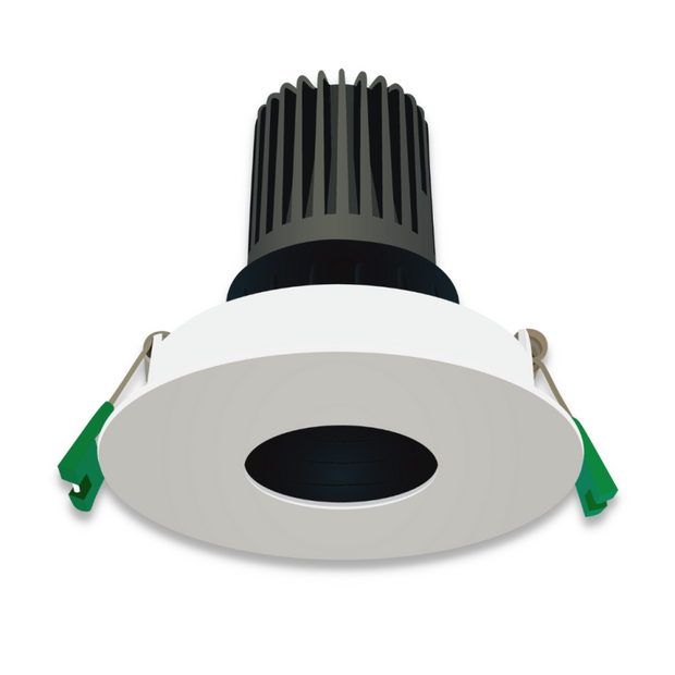 12w Pin Spot 24° Warm White Dimmable LED Downlight White