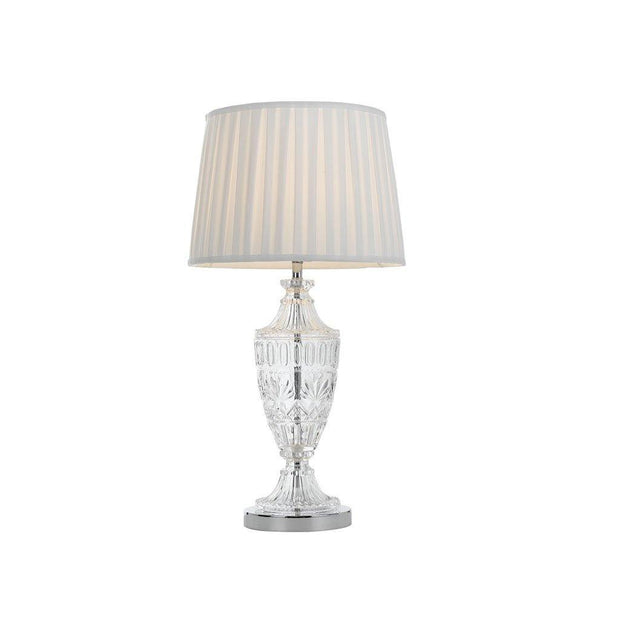 Sigrid Table Lamp Chrome and White - Lighting Superstore